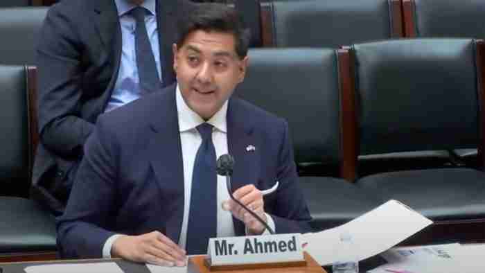 screenshot of linked video - Imran Ahmed speaking to the House Energy and Commerce Committee