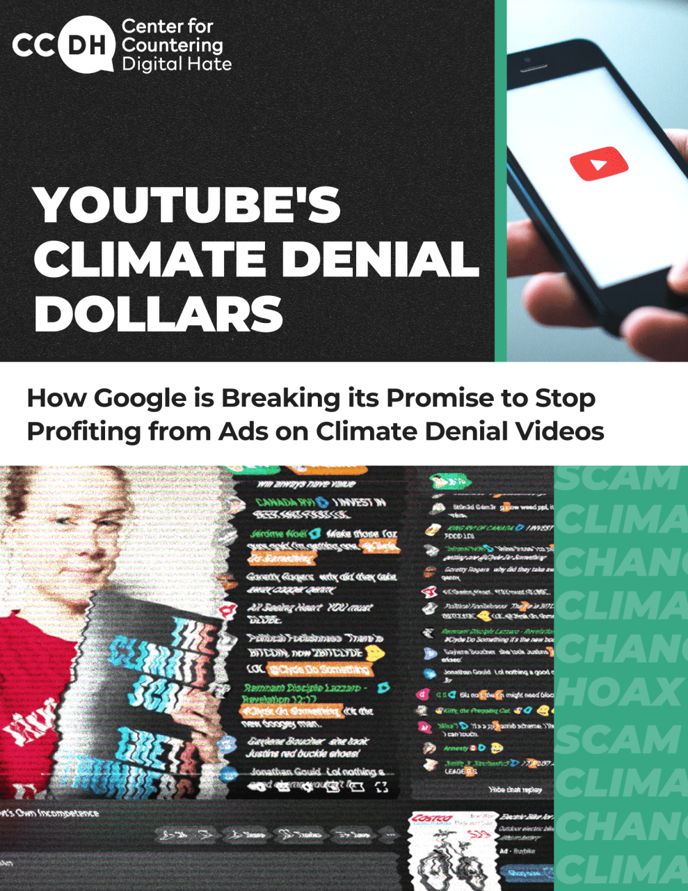 YouTube's Climate Denial Dollar's research cover