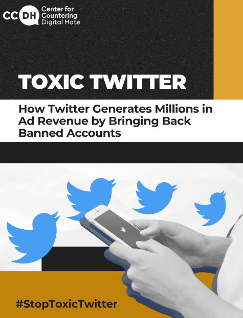 Our Toxic Twitter research cover: Elon Musk reinstated banned accounts that are responsible for the spread of disinformation