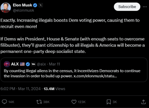 Musk misleading election claims viewed 1.2bn times on X – with no 